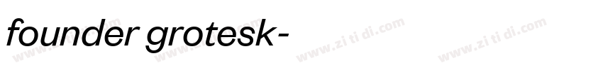founder grotesk字体转换